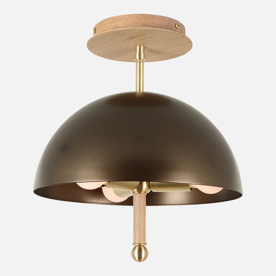 Cornsilk Oak, Classic Brass, Coated Bronze Shade