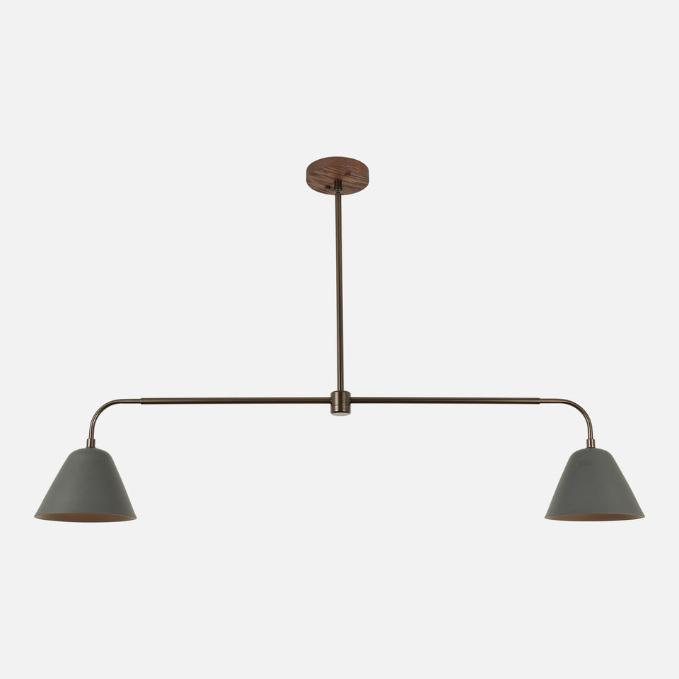 Chocolate Oak, Coated Bronze, Charcoal Porcelain