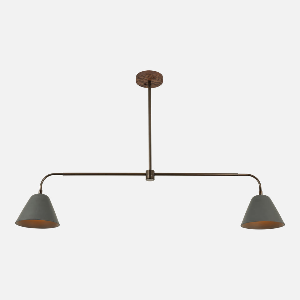 Chocolate Oak, Coated Bronze, Charcoal Poreclain