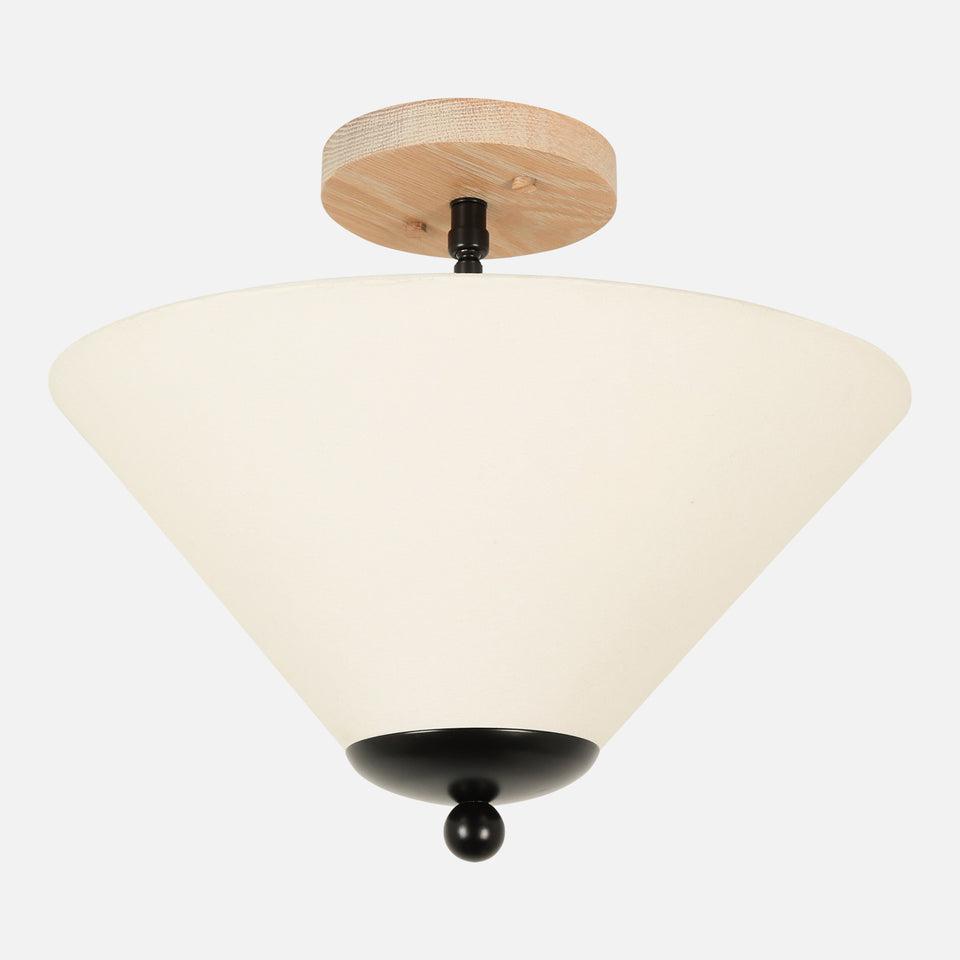 Cornsilk Oak, Matte Black, Natural Linen