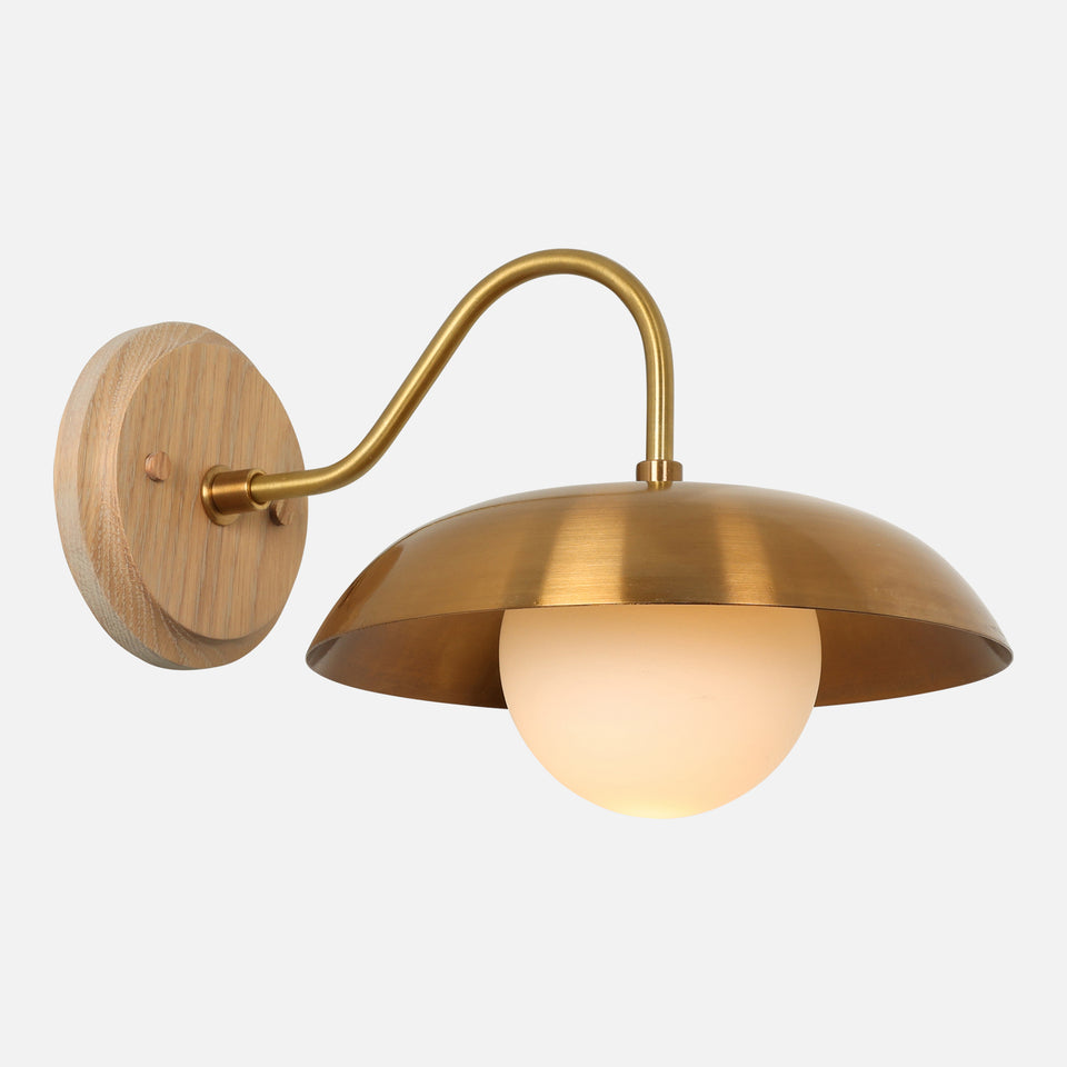 Cornsilk Oak, Antique Brass