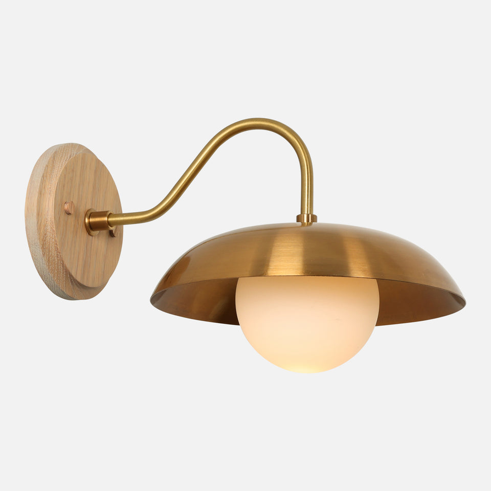 Cornsilk Oak, Antique Brass