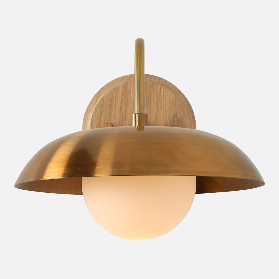 Cornsilk Oak, Antique Brass