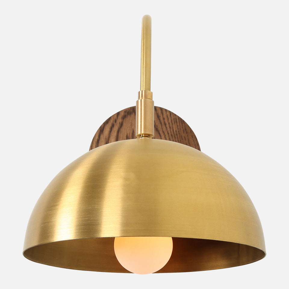 Chocolate Oak, Antique Brass