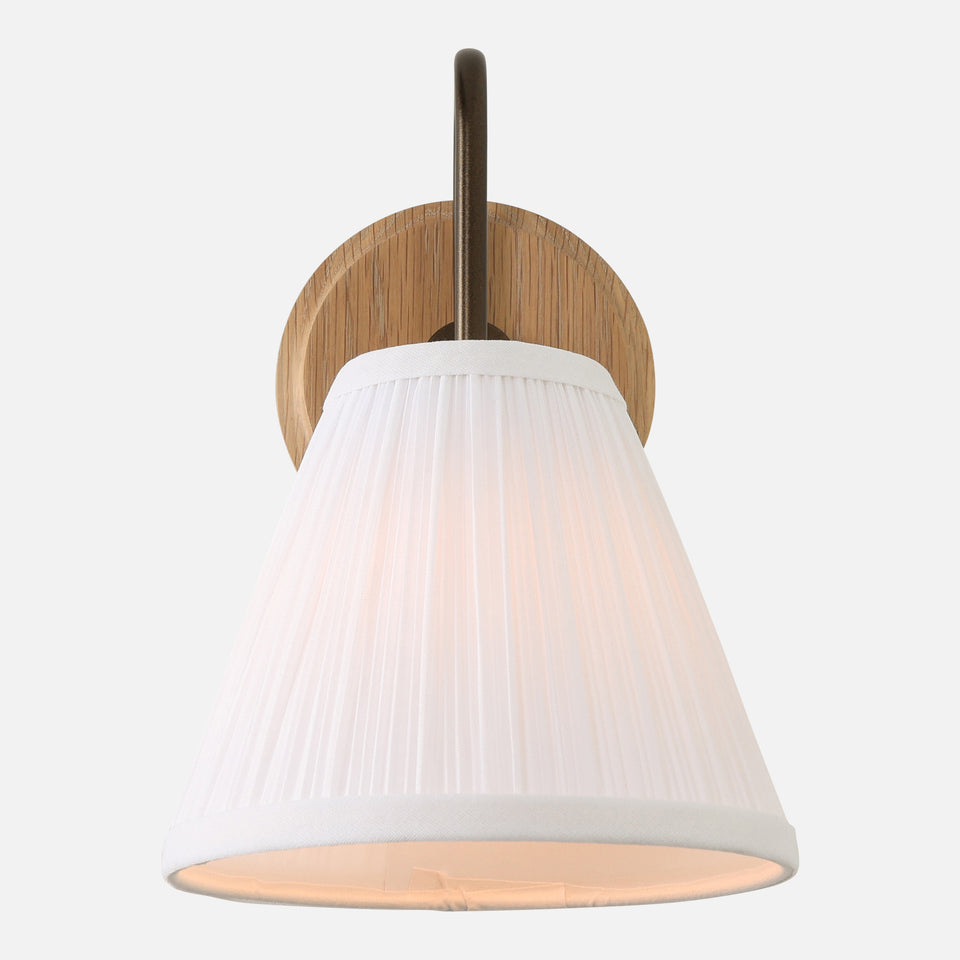 Cape Sconce with Pleated Shade