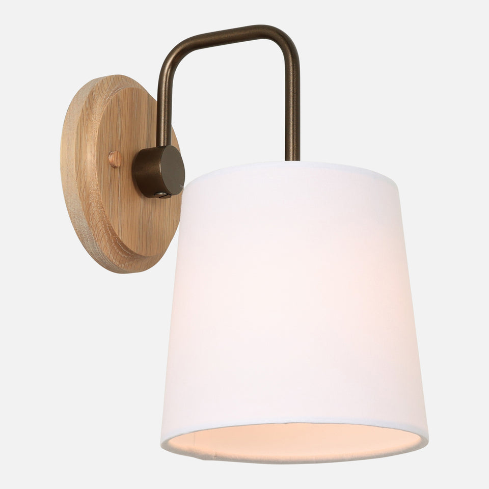 Cornsilk Oak, Coated Bronze, White Linen