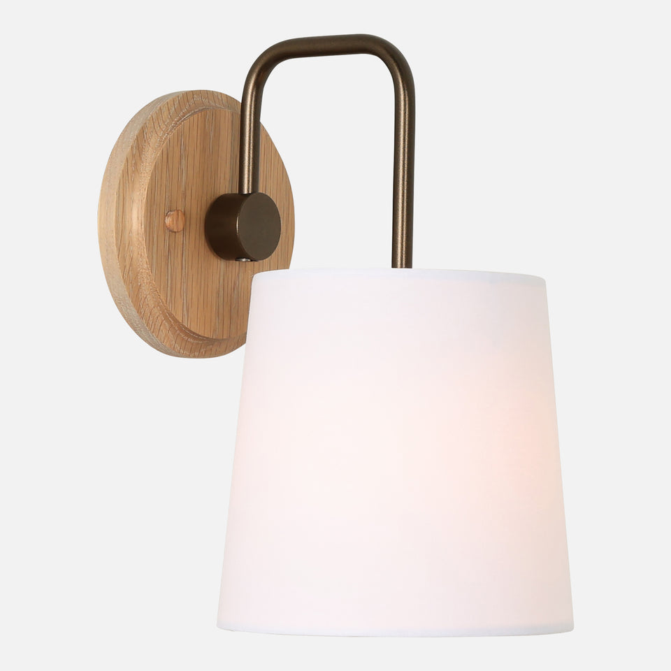 Cornsilk Oak, Coated Bronze, White Linen