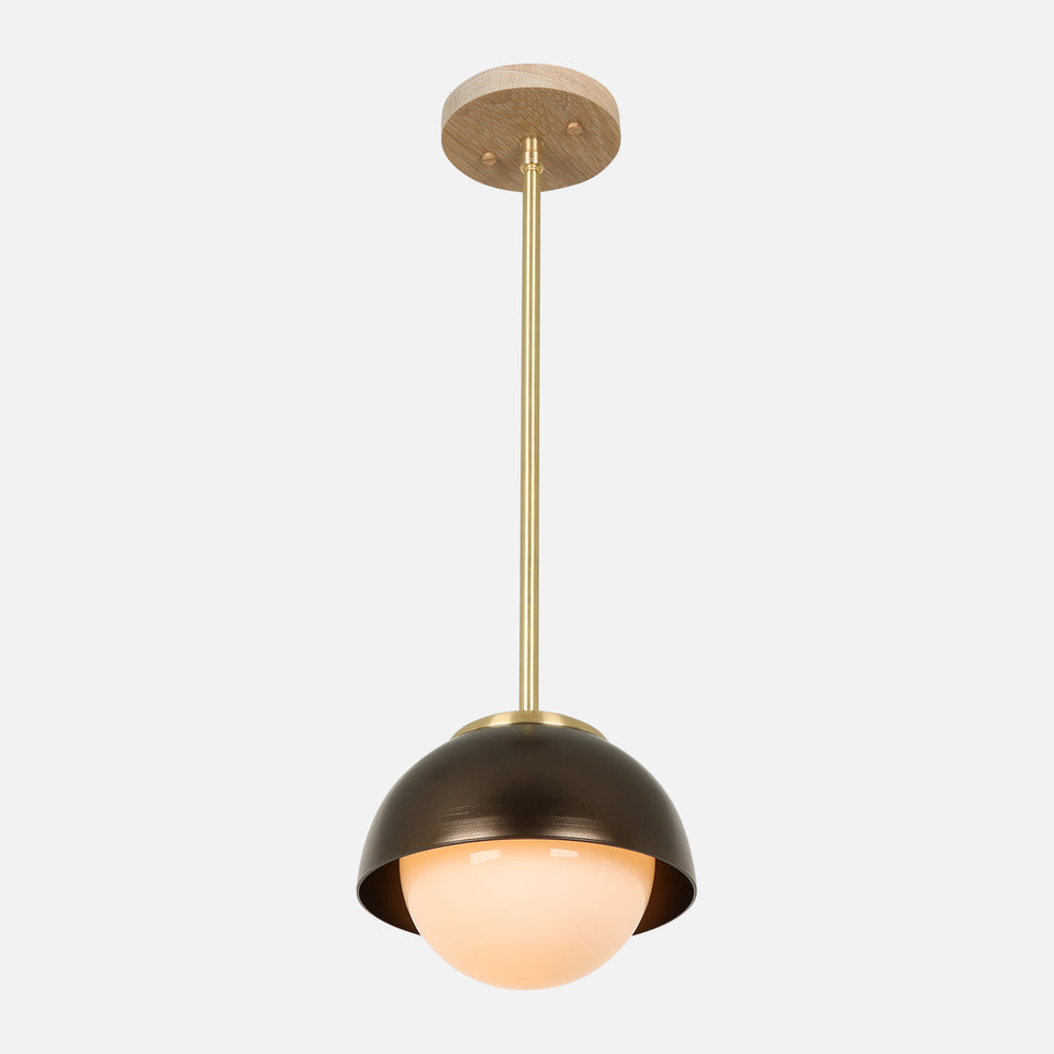 Cornsilk Oak, Classic Brass, Coated Bronze Shade