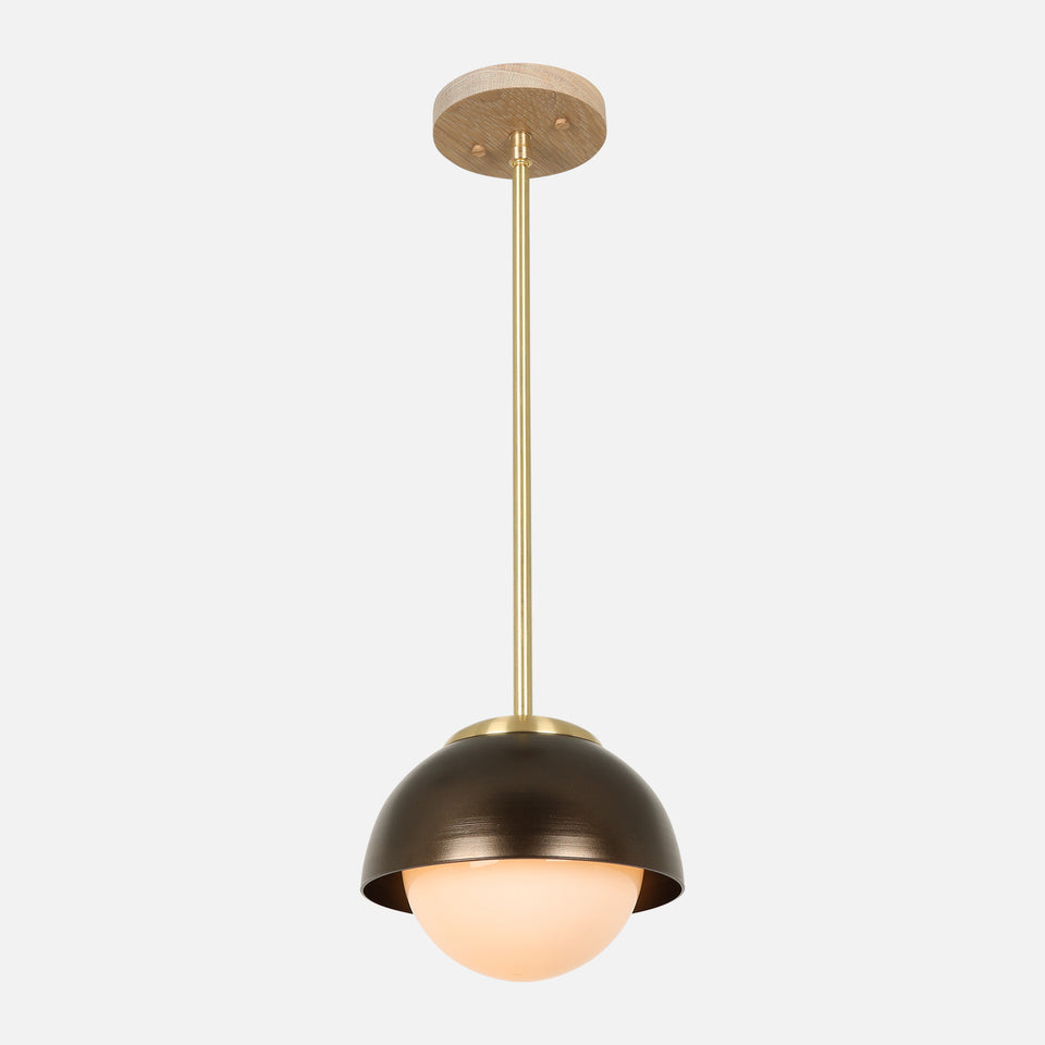 Cornsilk Oak, Classic Brass, Coated Bronze Shade
