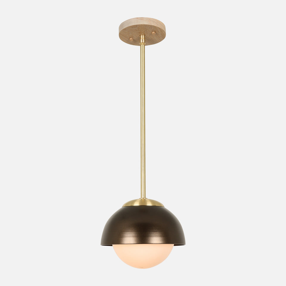 Cornsilk Oak, Classic Brass, Coated Bronze Shade