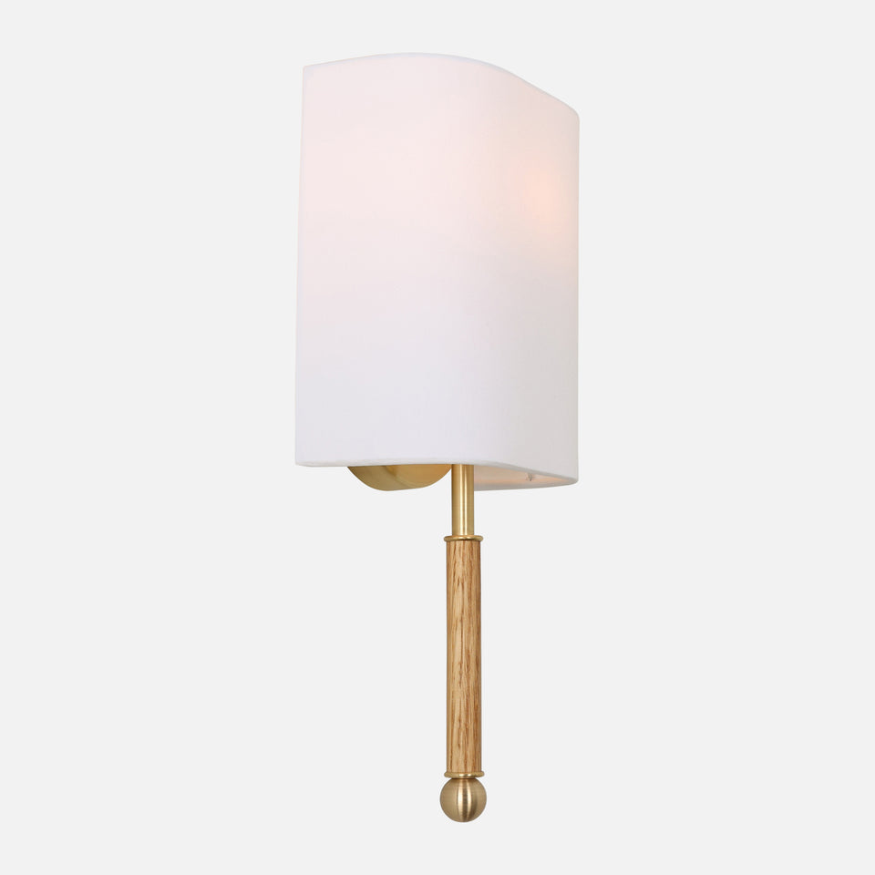 White Oak, Classic Brass, White Linen