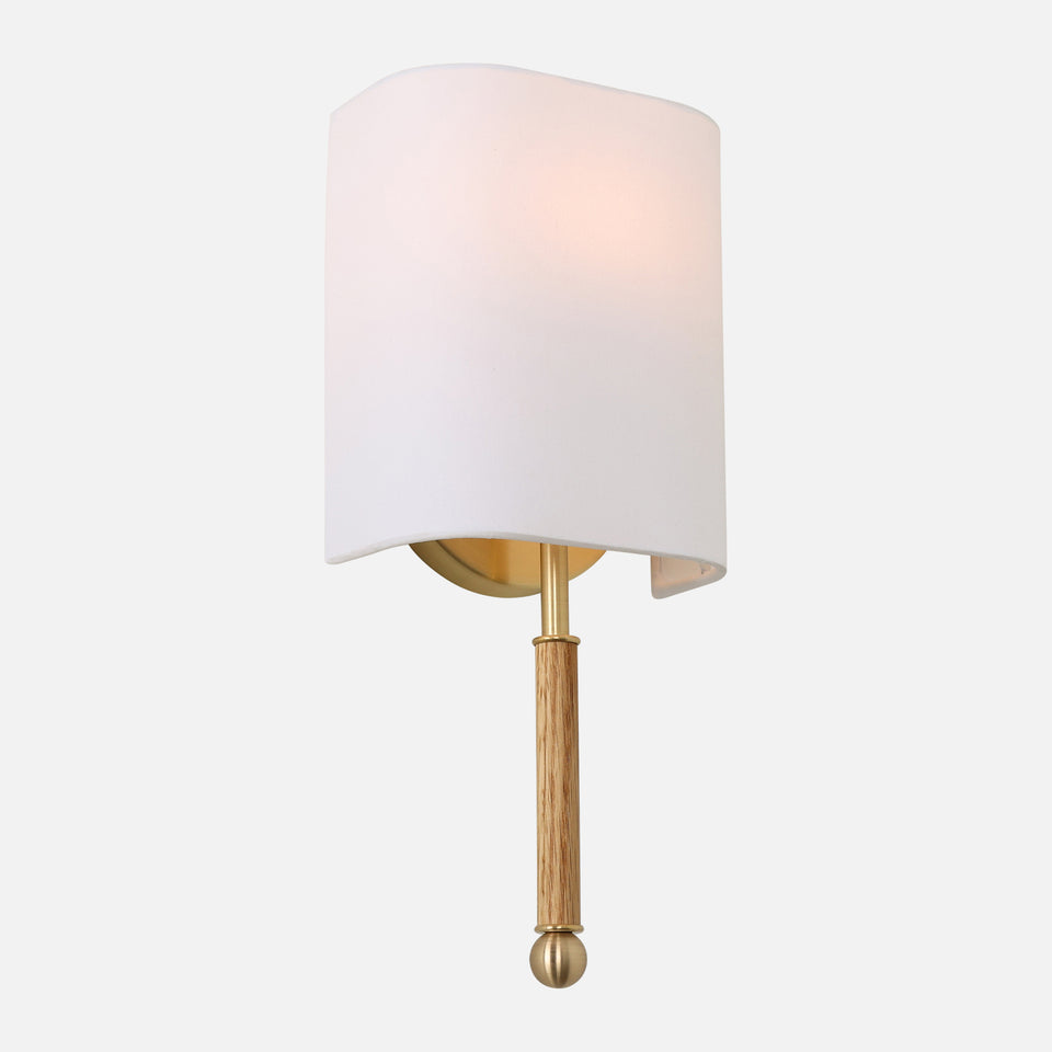 White Oak, Classic Brass, White Linen