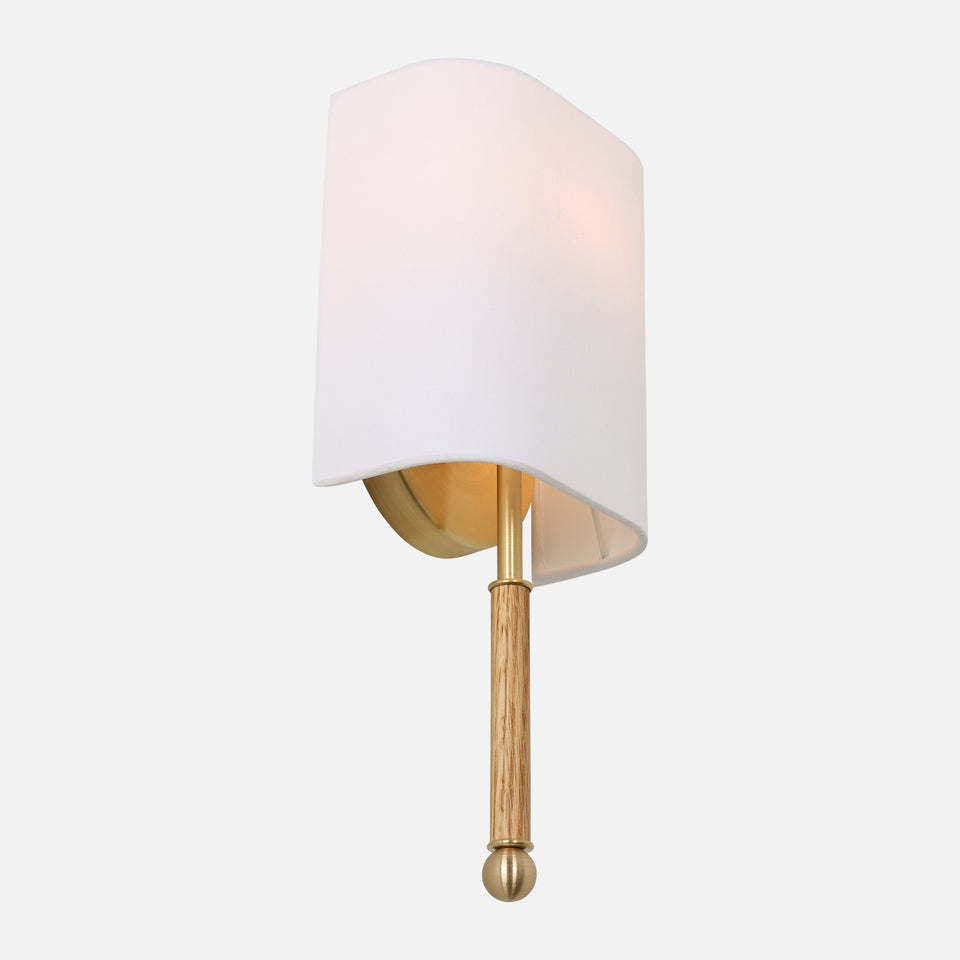 White Oak, Classic Brass, White Linen