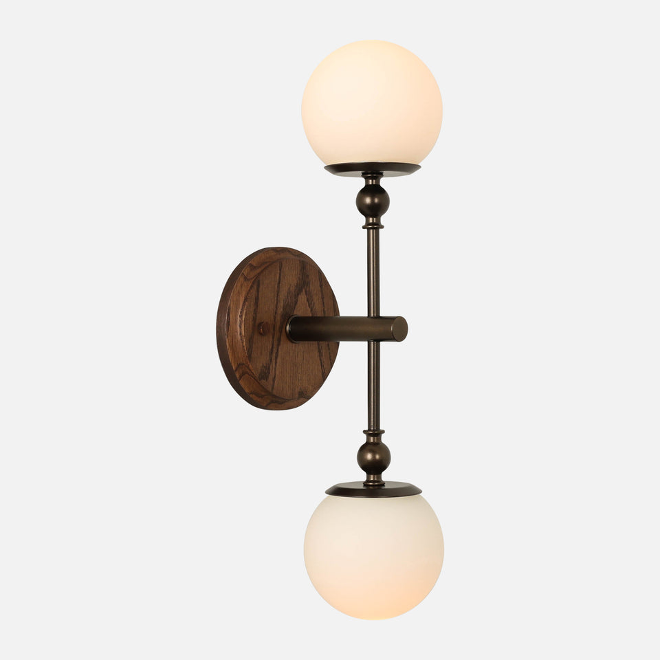 Newel Double Sconce