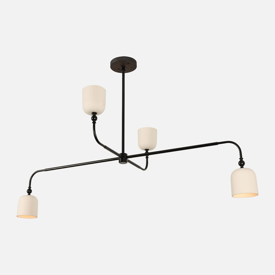 Black Ash, Matte Black, White Porcelain