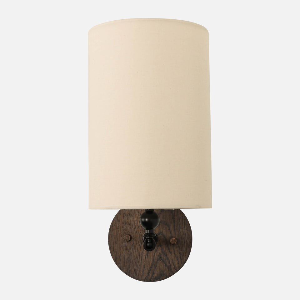 Charcoal Oak, Matte Black, Natural Linen
