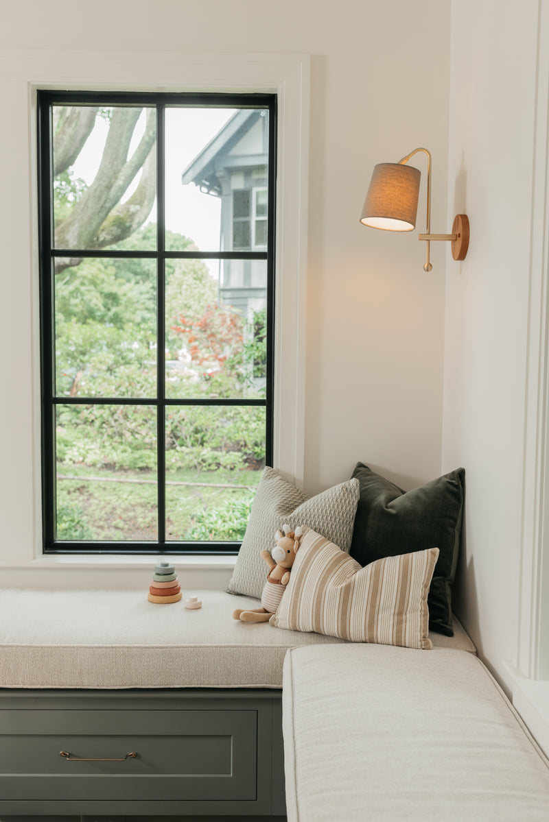 Aurora Sconce Linen Shade