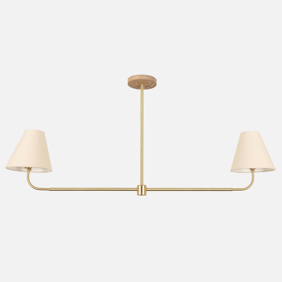 Cornsilk Oak, Classic Brass, White Linen