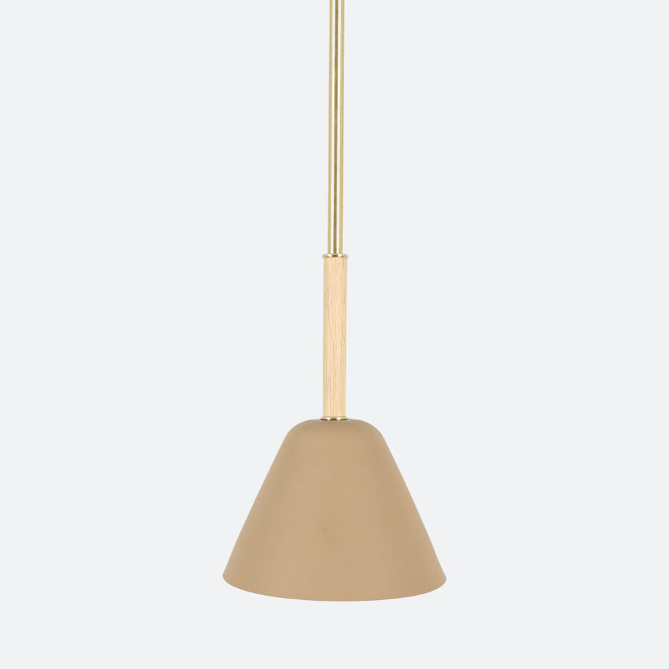 Cornsilk Oak, Classic Brass, Tan Porcelain