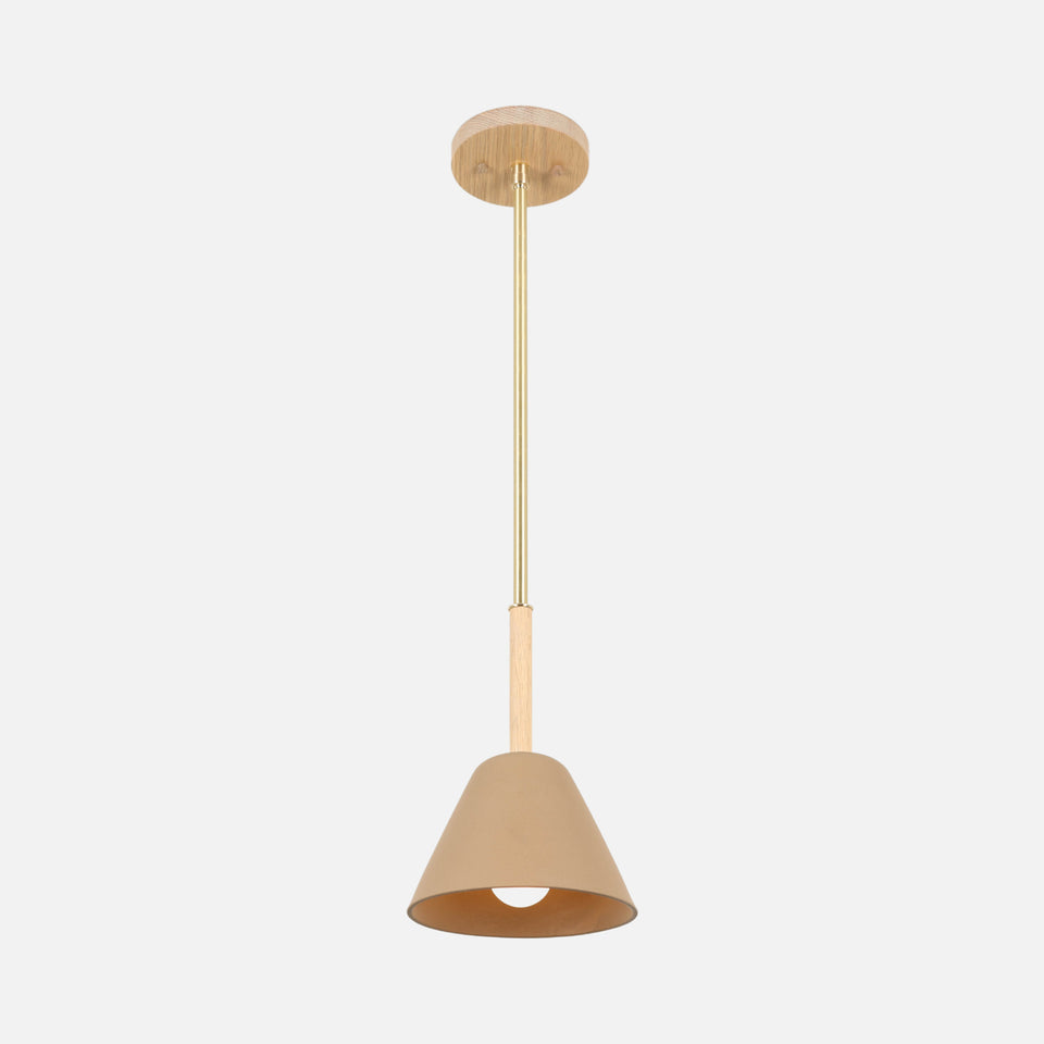 Cornsilk Oak, Classic Brass, Tan Porcelain