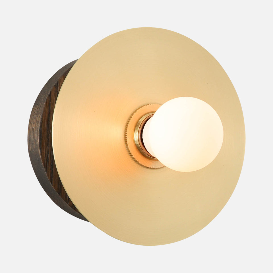 Charcoal Oak, Classic Brass Shade, Classic Brass Accent