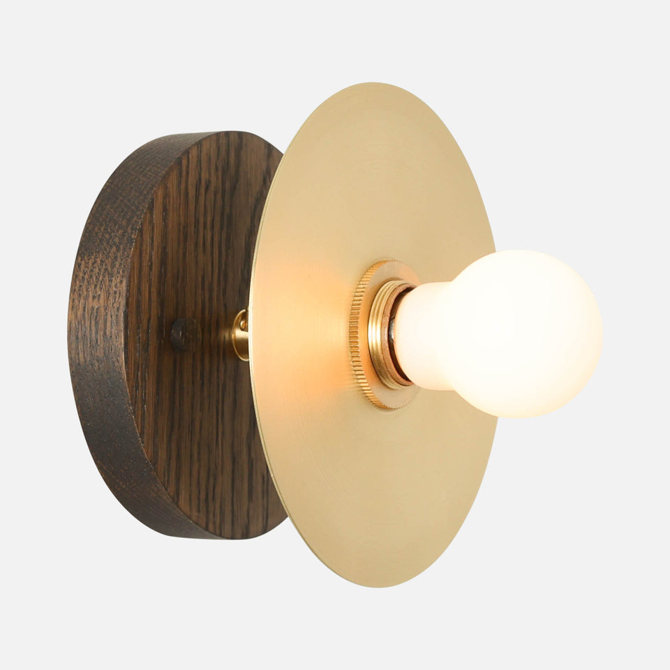Charcoal Oak, Classic Brass Shade, Classic Brass Accent