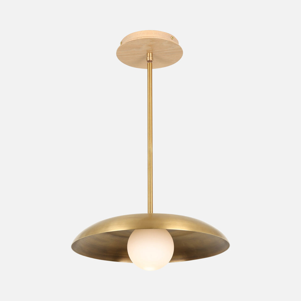Cotton White Oak, Antique Brass