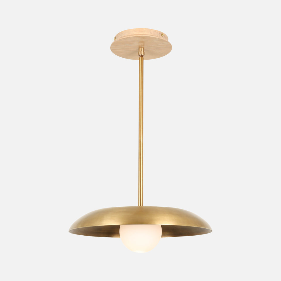 Cotton White Oak, Antique Brass