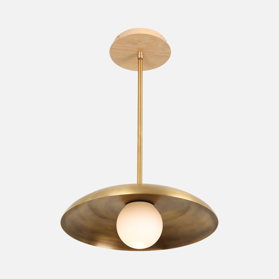 Cotton White Oak, Antique Brass