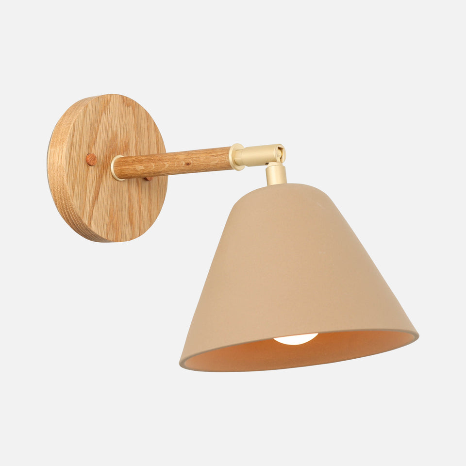 White Oak, Classic Brass, Tan Porcelain