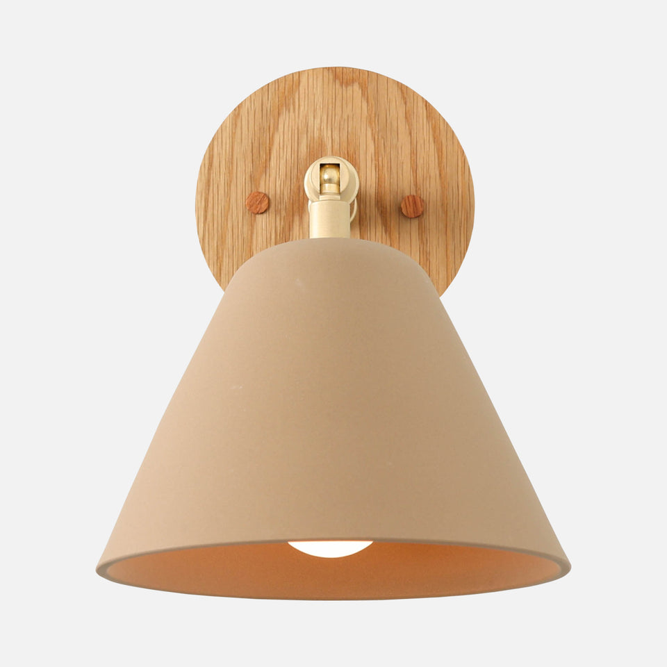 White Oak, Classic Brass, Tan Porcelain