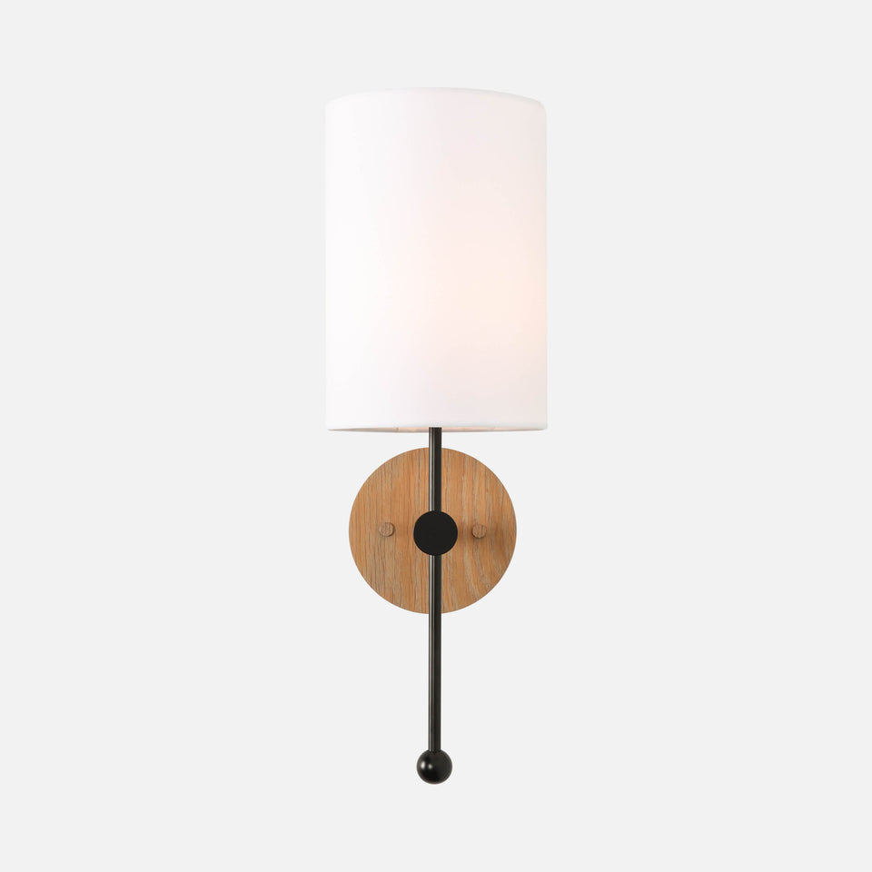 Cornsilk Oak, Matte Black, White Linen