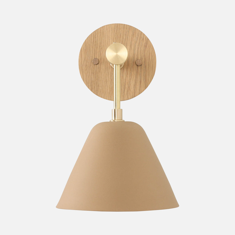 Cornsilk Oak, Classic Brass, Tan Porcelain