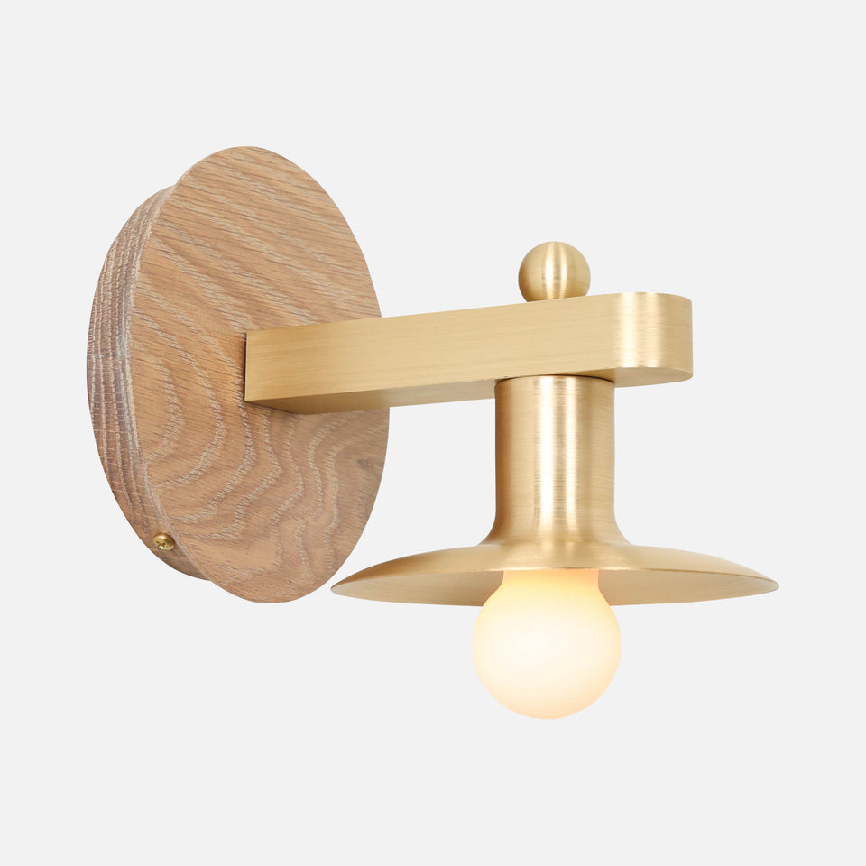Cornsilk Oak, Classic Brass