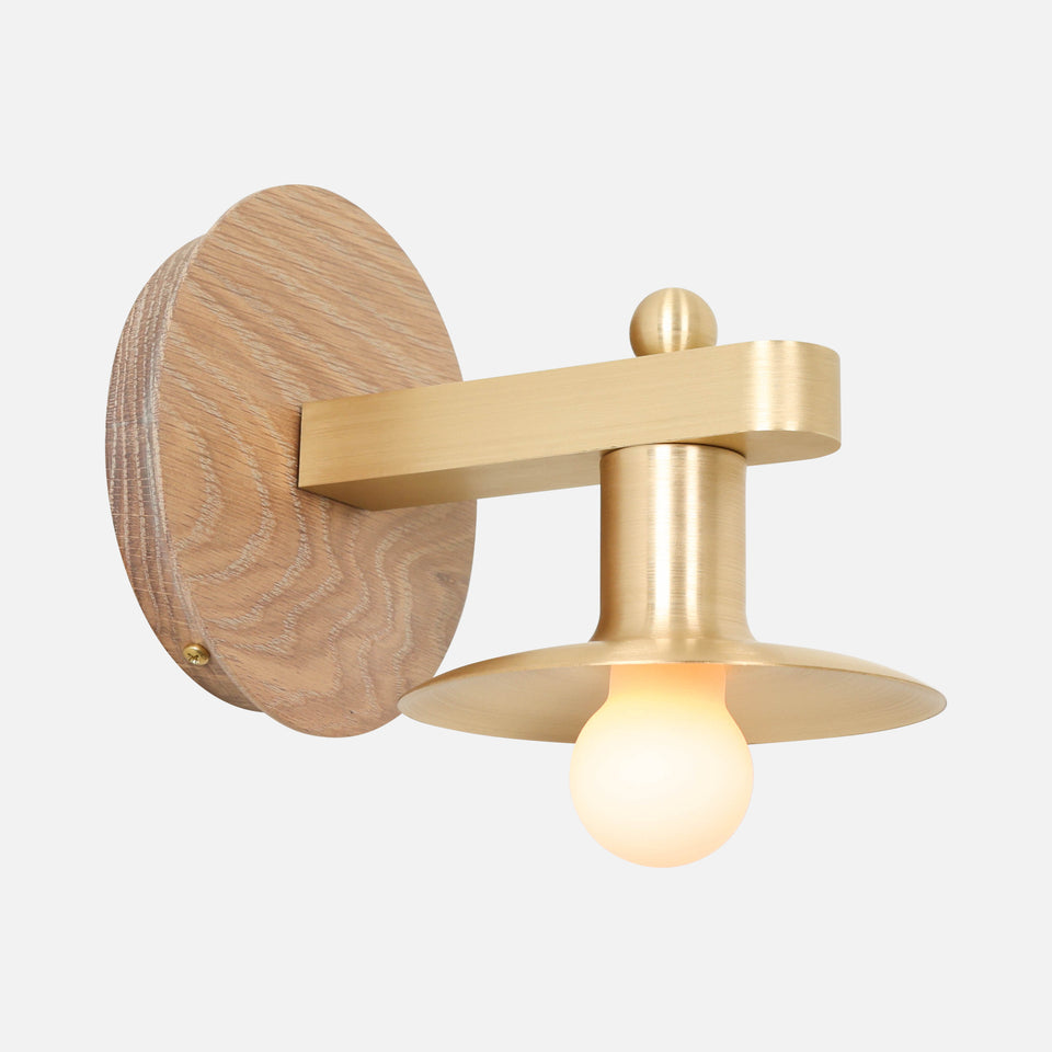 Cornsilk Oak, Classic Brass