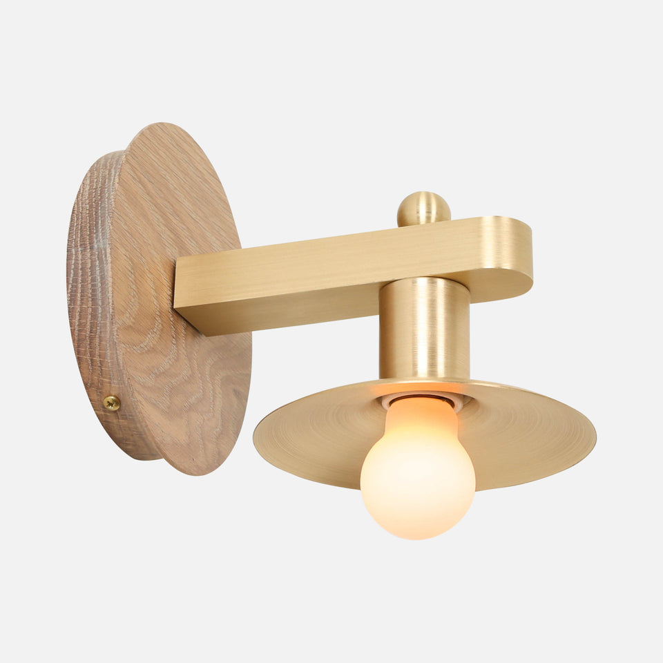 Cornsilk Oak, Classic Brass