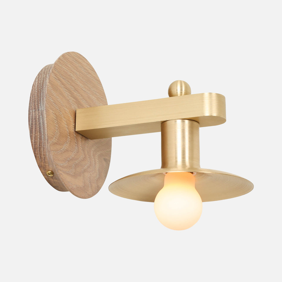 Cornsilk Oak, Classic Brass