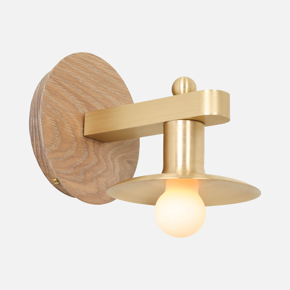 Cornsilk Oak, Classic Brass