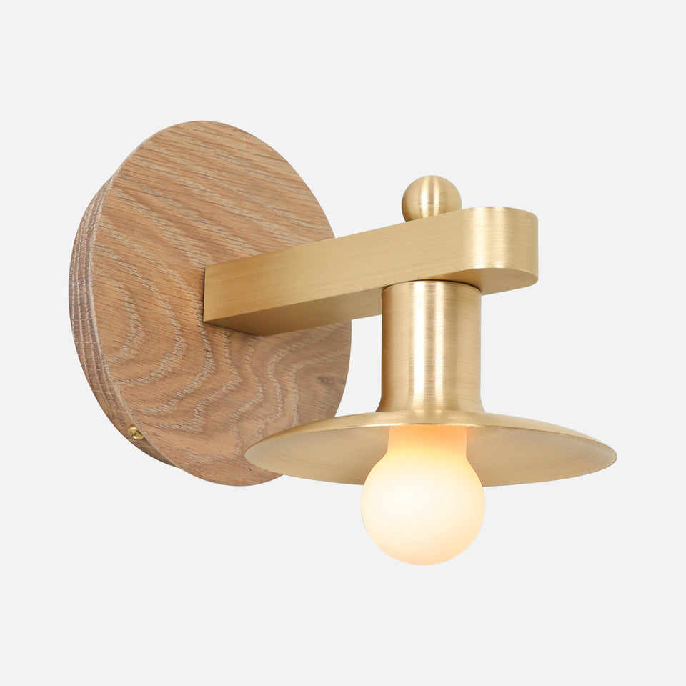 Cornsilk Oak, Classic Brass