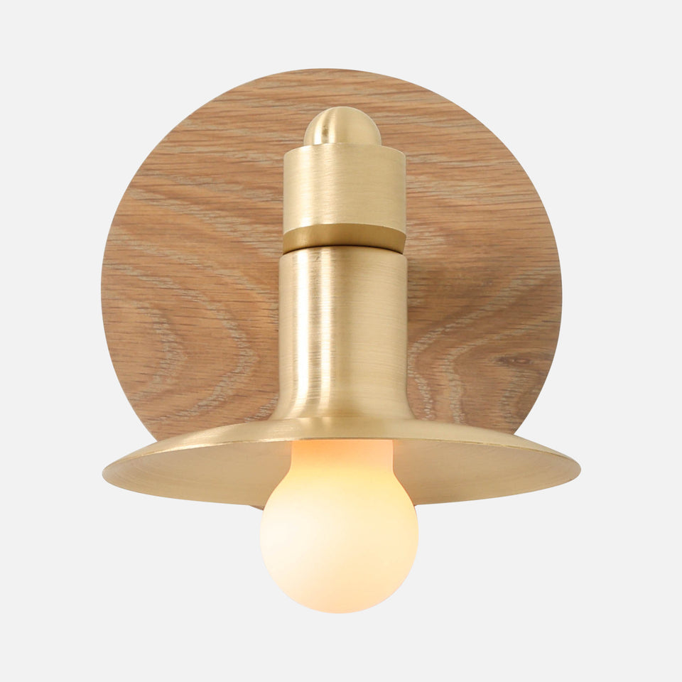 Cornsilk Oak, Classic Brass