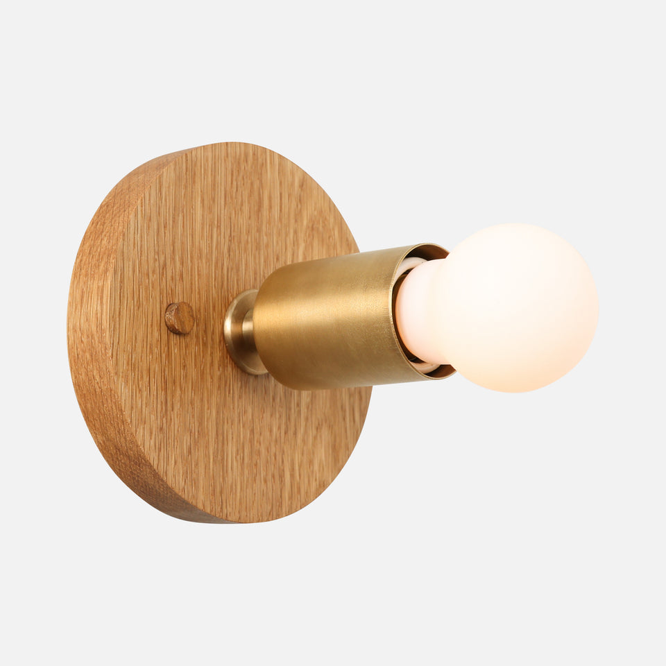 White Oak, Antique Brass