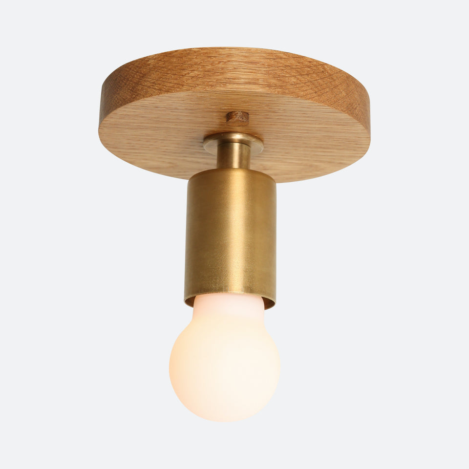 White Oak, Antique Brass