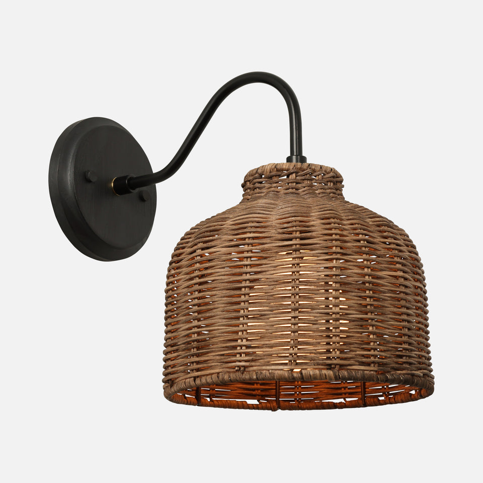 Black Ash, Matte Black, Brown Rattan