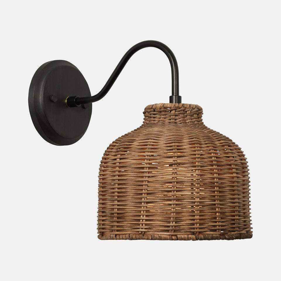 Black Ash, Matte Black, Brown Rattan