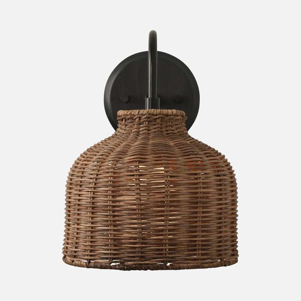 Black Ash, Matte Black, Brown Rattan