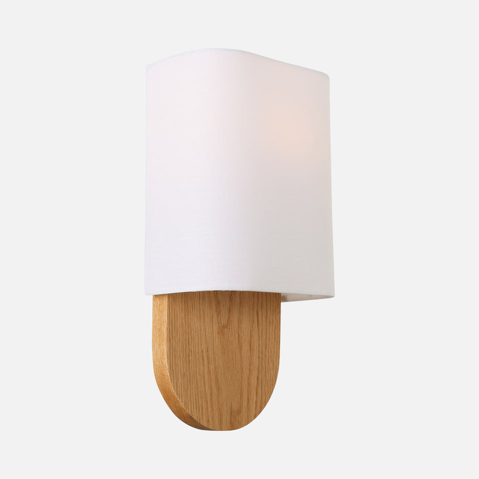 White Oak, White Linen Shade