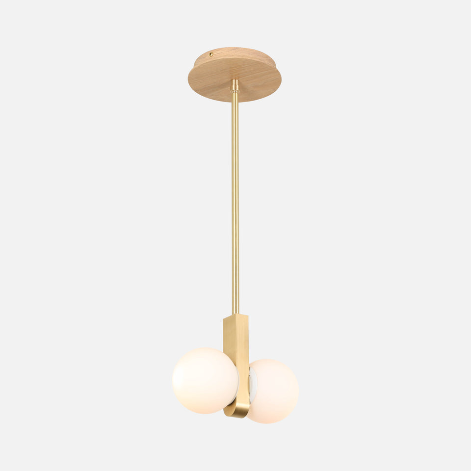 Cornsilk Oak, Classic Brass