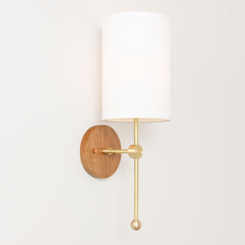 White Oak, Classic Brass, White Linen