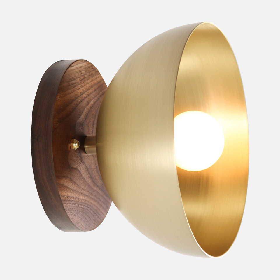 Walnut, Classic Brass