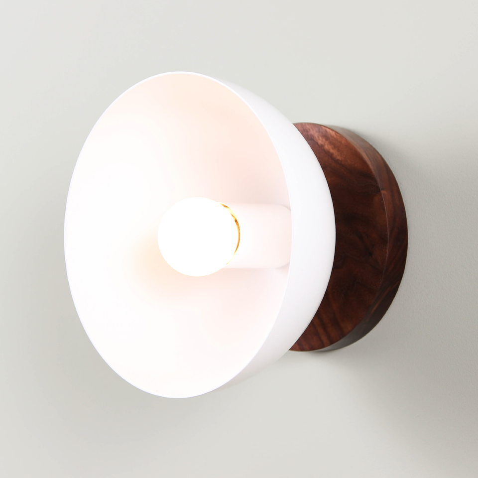 Walnut, Satin White